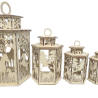 Drevený lampáš - Kone