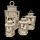 Drevený lampáš - Kone