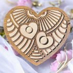 Drevené srdce na obrúčky