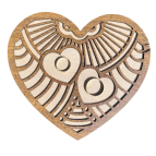 Drevené srdce na obrúčky