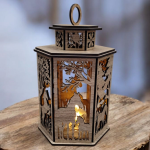 Drevená lucerna - Kone