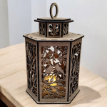 Drevená lucerna - Vtáky na konári