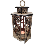 Drevená lucerna - Vták