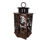 Drevená lucerna - Jelene