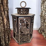 Drevená lucerna - Sova