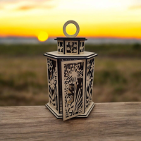 Drevená lucerna - Kvet