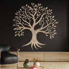 Drevený strom života na stenu – Sila koreňov