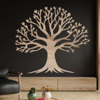 Drevený strom života na stenu – Strom rovnováhy