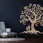 Drevený strom života na stenu – Rodinné korene