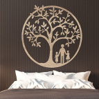 Drevený strom života – Rodinný kruh