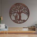 Drevený strom života - Rodinný motív