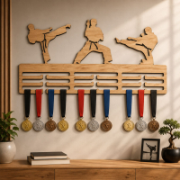 Vešiak na medaily - Karate