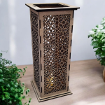 Vysoký drevený svietnik - Ornament