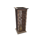 Vysoký drevený svietnik - Ornament