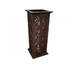 Vysoký drevený svietnik - Ornamenty