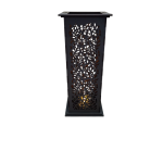 Vysoký drevený svietnik - Ornamenty