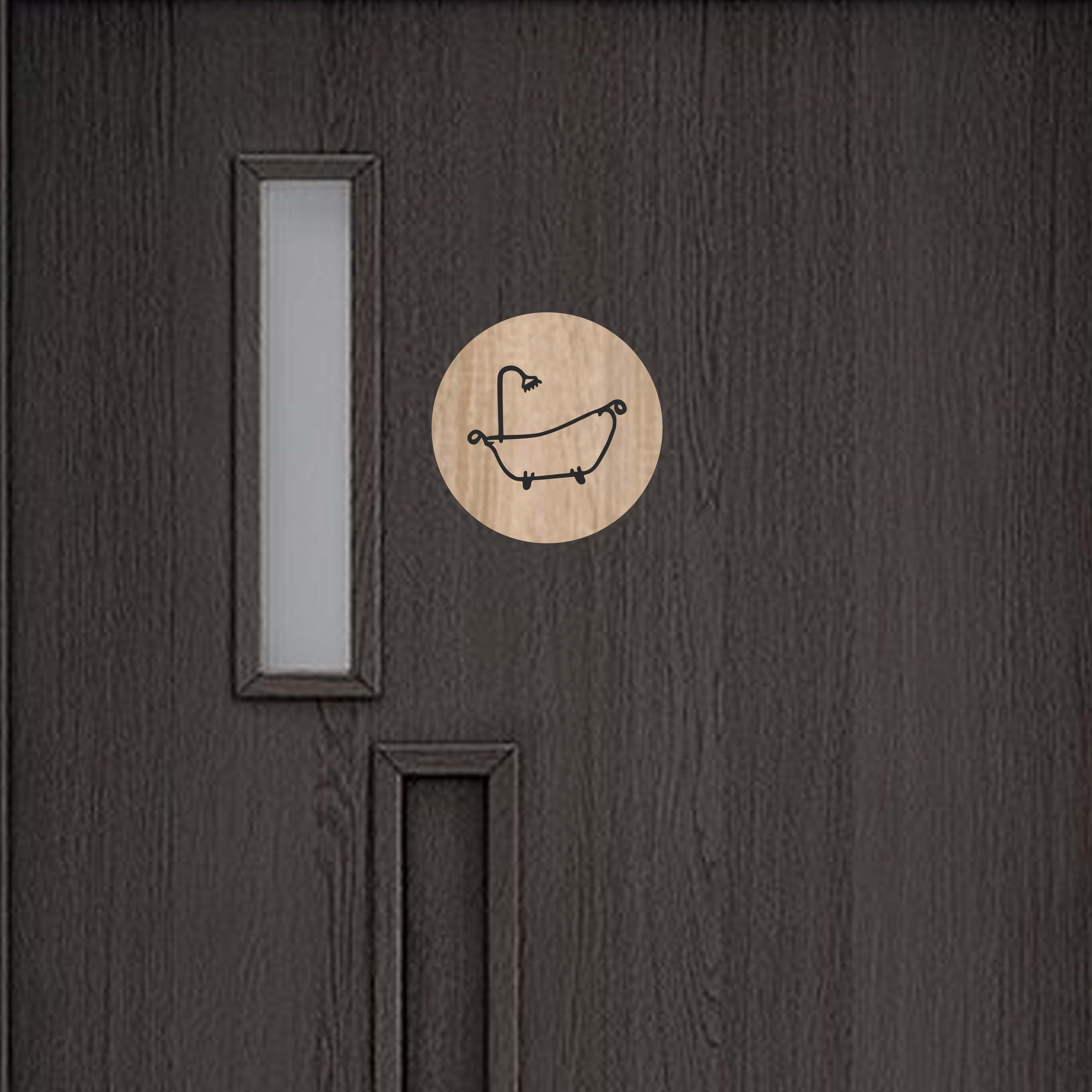 Tabuľka na dvere - Kúpeľňa