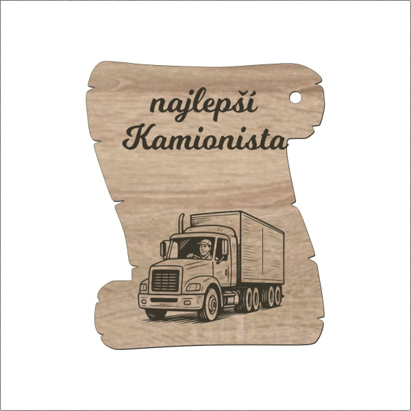 Pergamenová tabuľka – Najlepší kamionista