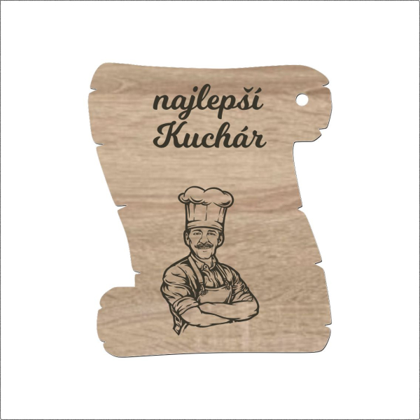 Pergamenová tabuľka – Najlepší kuchár