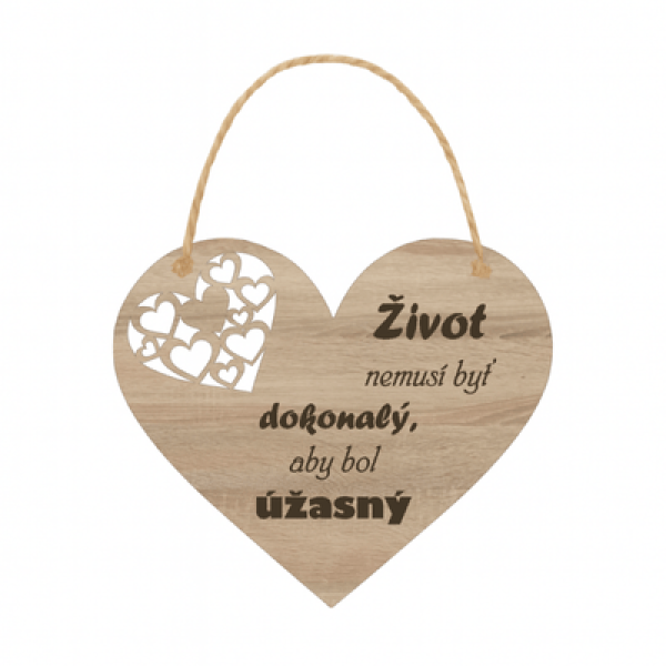 Drevené srdce – Život nemusí byť dokonalý, aby bol úžasný