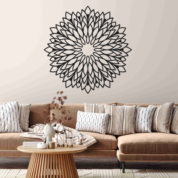 Drevená mandala na stenu