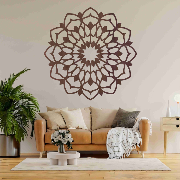 Drevená mandala na stenu