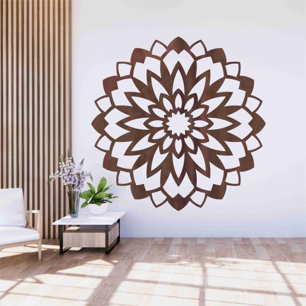 Drevená mandala na stenu