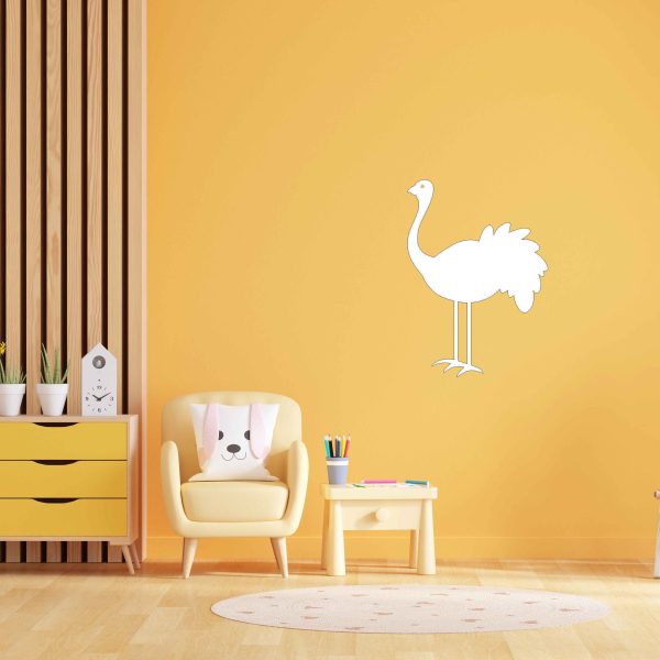 Drevený obraz na stenu - Pštros