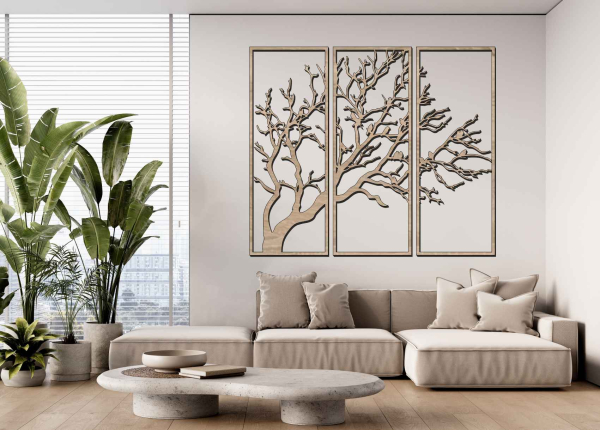 Trojdielny obraz na stenu - Koruna stromu