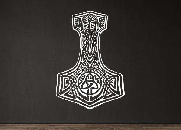 Drevený obraz – Thorove kladivo