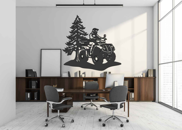 Drevený obraz na stenu – Štvorkolka