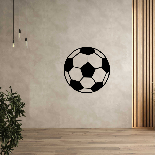 Drevený obraz na stenu - Futbalová lopta