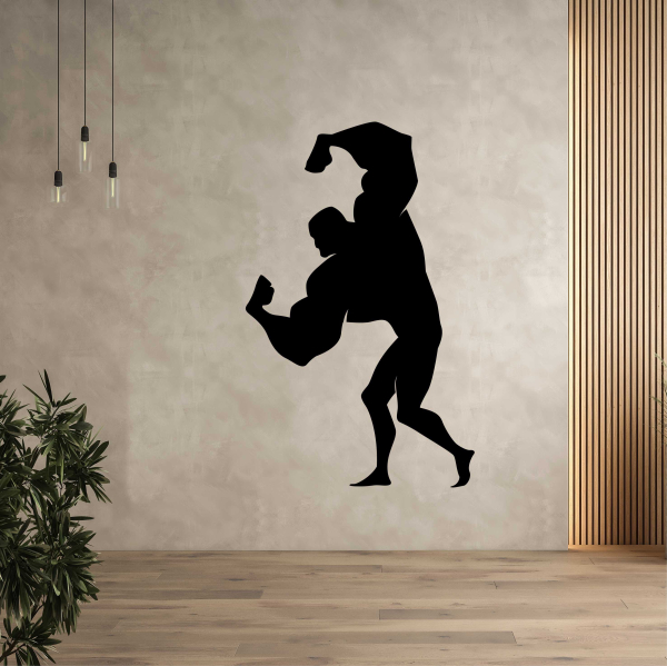 Drevený obraz na stenu - Kulturista