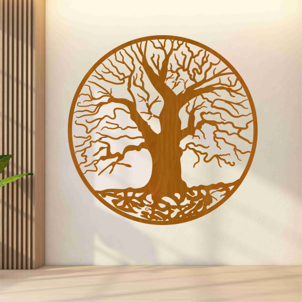 Drevený strom života na stenu