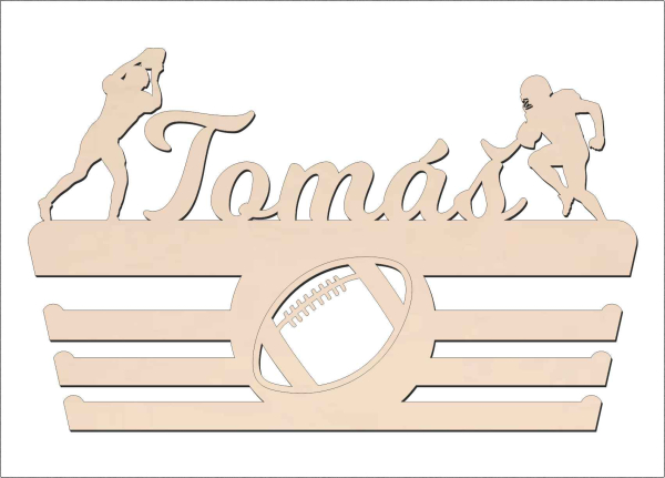 Vešiak na medaily - Americký futbal