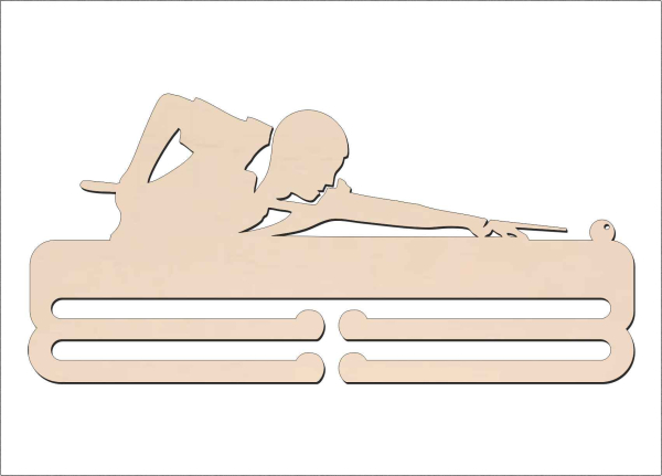 Vešiak na medaily - Biliard