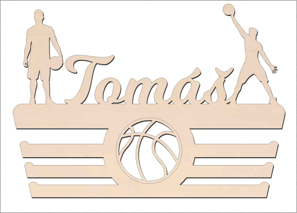 Vešiak na medaily - Basketball