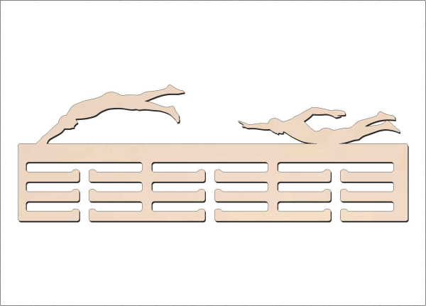 Vešiak na medaily - Plávanie