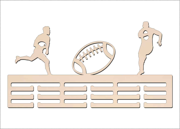 Vešiak na medaily - Rugby