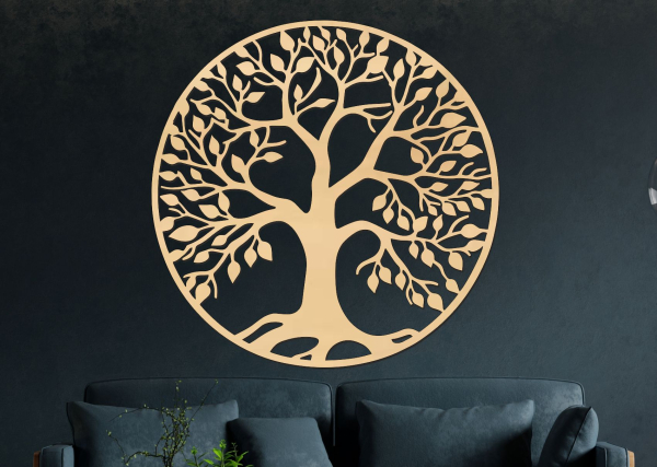 Darček k nákupu nad 70 € - drevený strom života (25 × 25 cm)